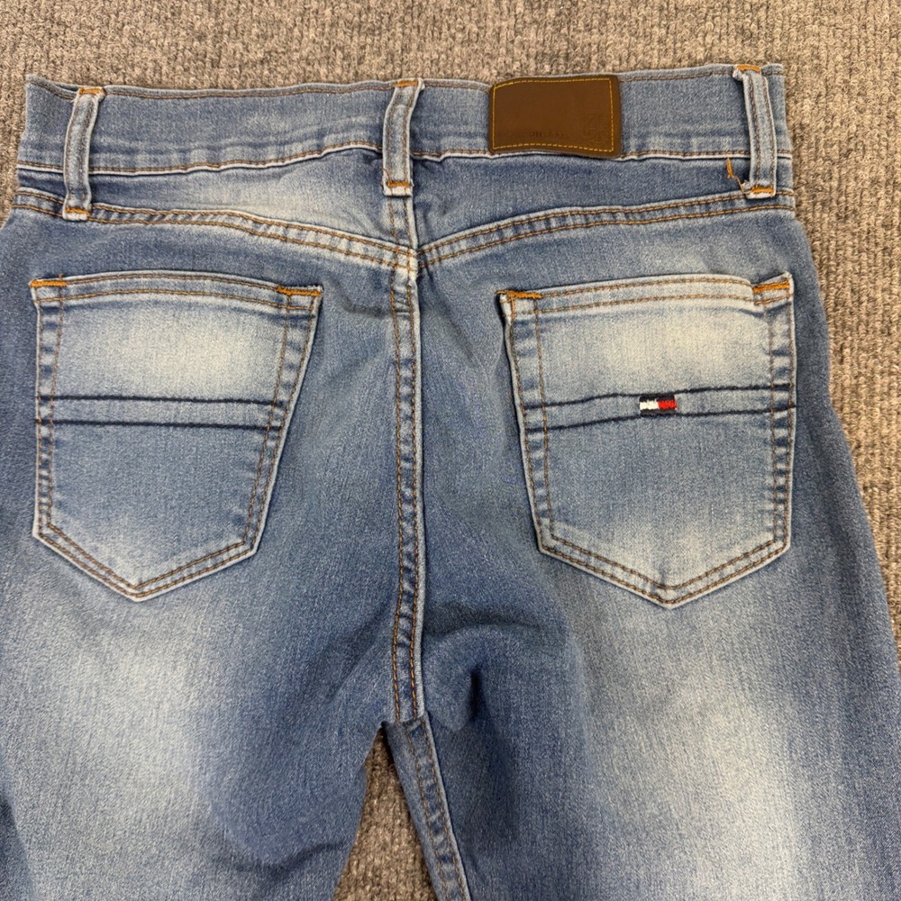Tommy Hilfiger girls Slim Fit Light Wash Blue Denim Jeans Size 14 26x26.5